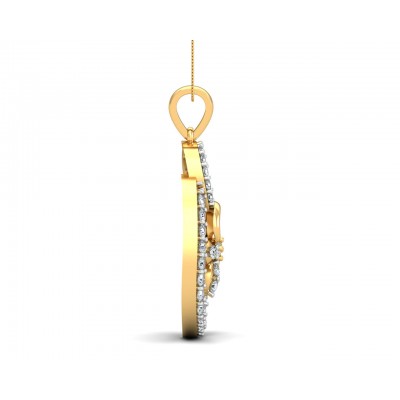 Freya Round Brilliant Diamond Pendant